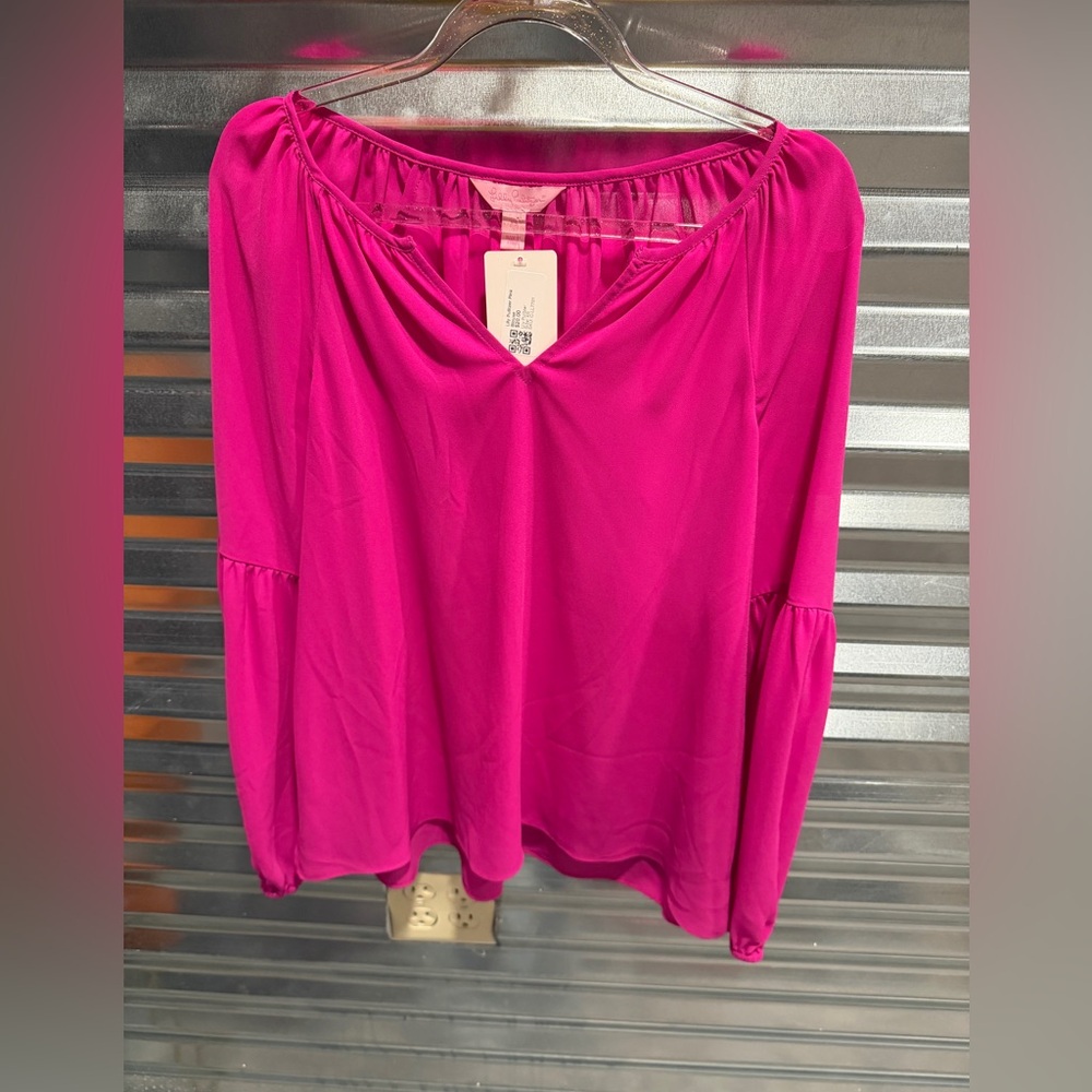Lily Pulitzer XS hot pink blouse